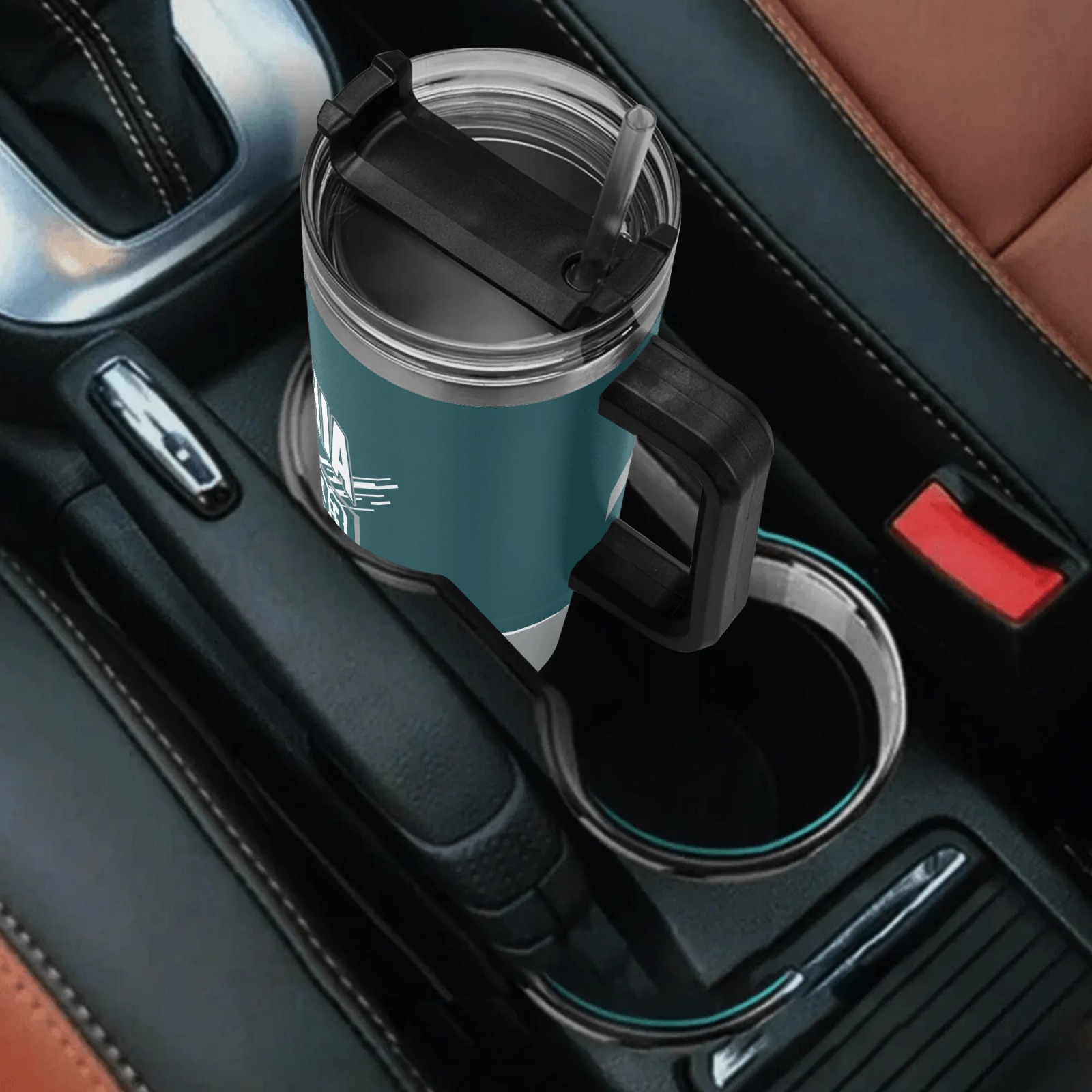 custom 1pc philadelphia football 40oz vacuum cup personalized name with lid straw suitable for cold drinks       travel valentines day easter ramadan mothers day and fathers day gifts for sports fans 3