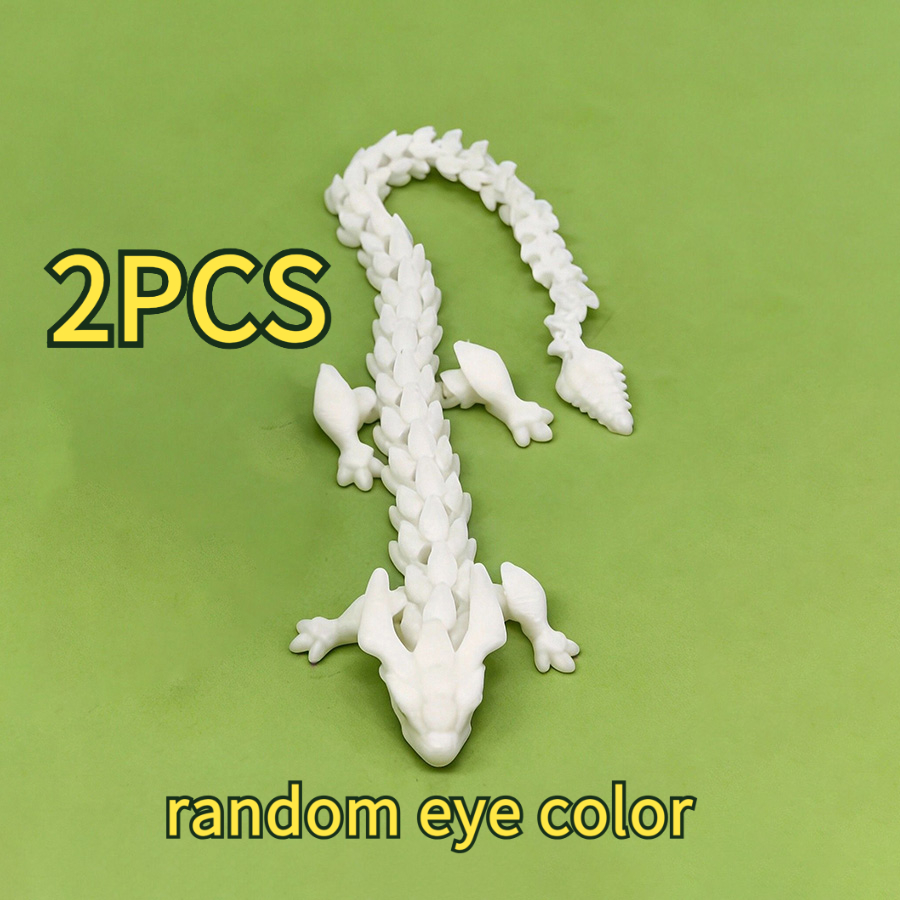 2/4pcs Luminous Ornament Toy, 3d Printed Multi-joint Movable Shape, 30 Cm Large Collectibles, Random Color Eyes, , Durable Plastic Material