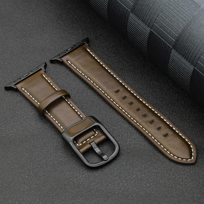 Synthetic Leather Strap for Iwatch Ultra 10 9 8 7 6 SE 5 4 3 2 1 Casual Strap Watchband for Iwatch Band 38mm 40mm 41mm 42mm 44mm 45mm 49mm