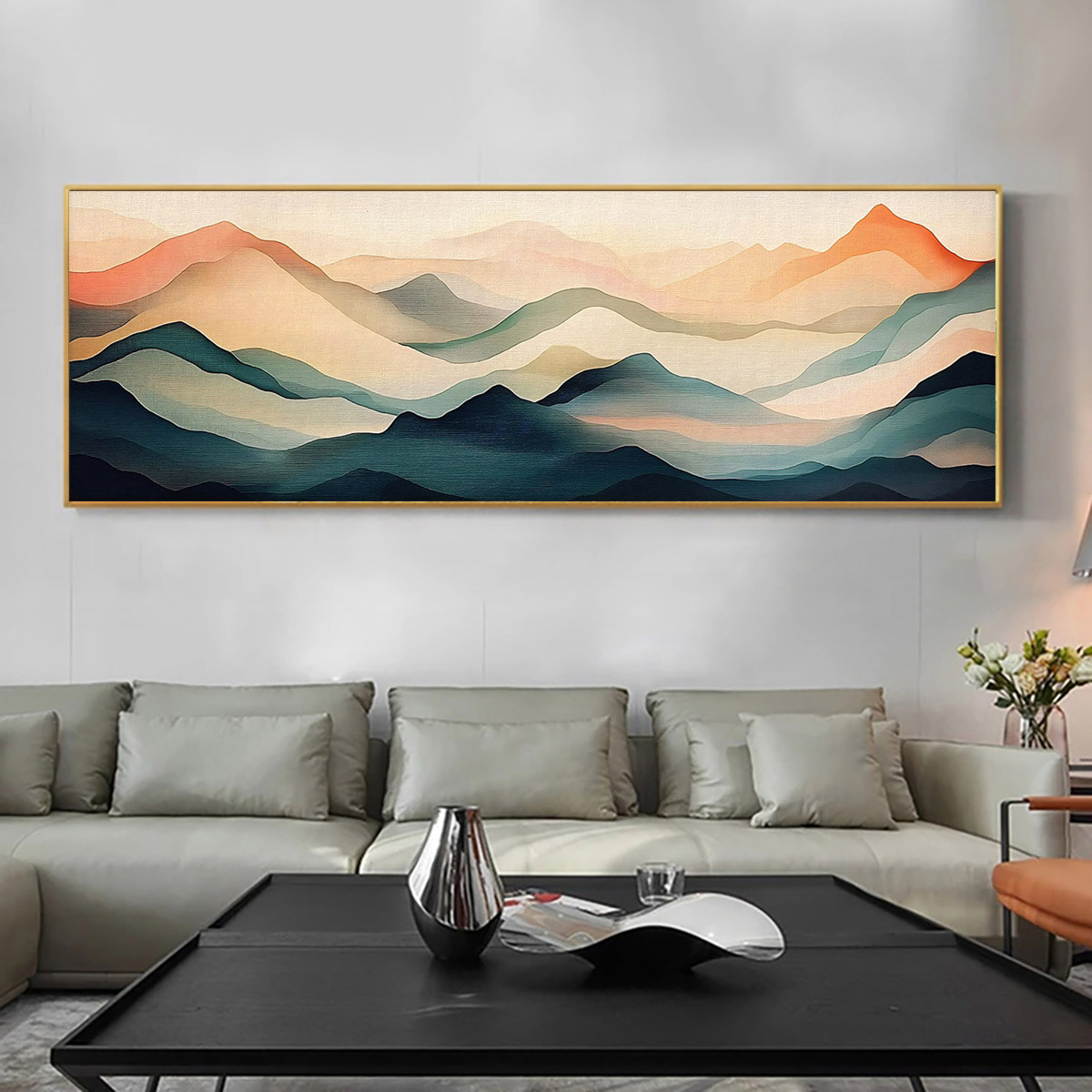 TEMU 2d Flat, 2d Flat, 1pc Canvas Wall Art For Abstract Color Graffiti Art Drawing, Home Decoration, Birthday Gift For , Family, For Living Room,