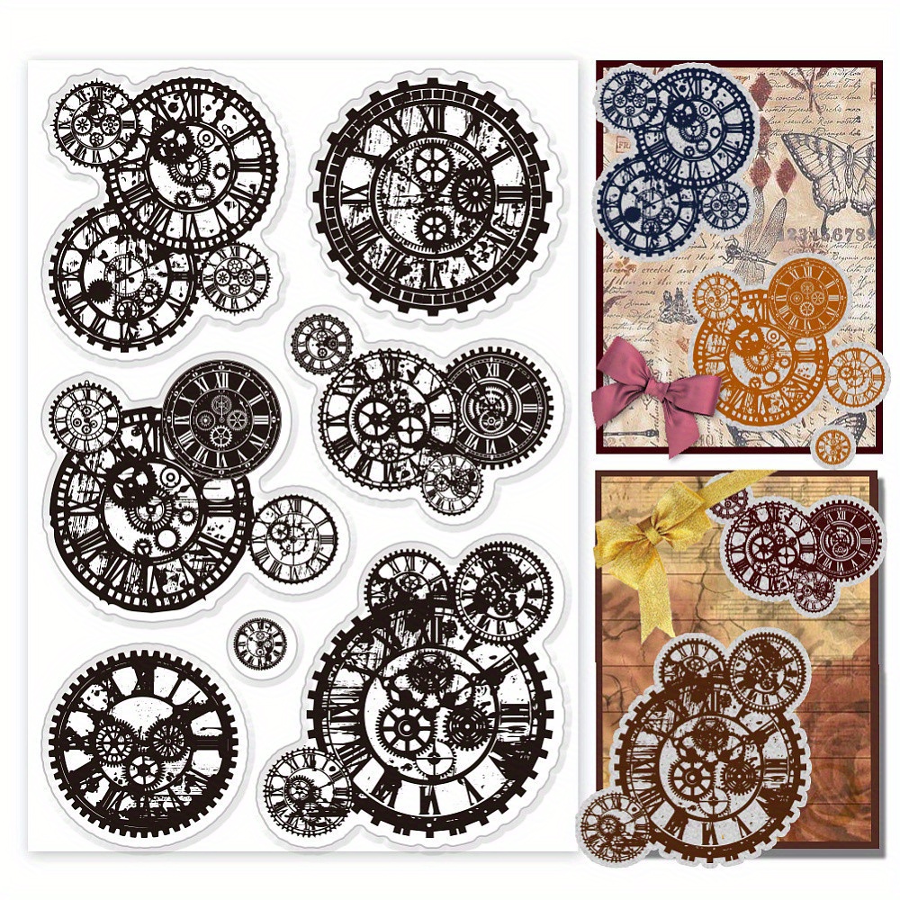 TEMU Ein Set durchsichtiger Plastikstempel mit Sommermotiven, Größe 160x110 mm, für Scrapbooking und die Herstellung von Grußkarten