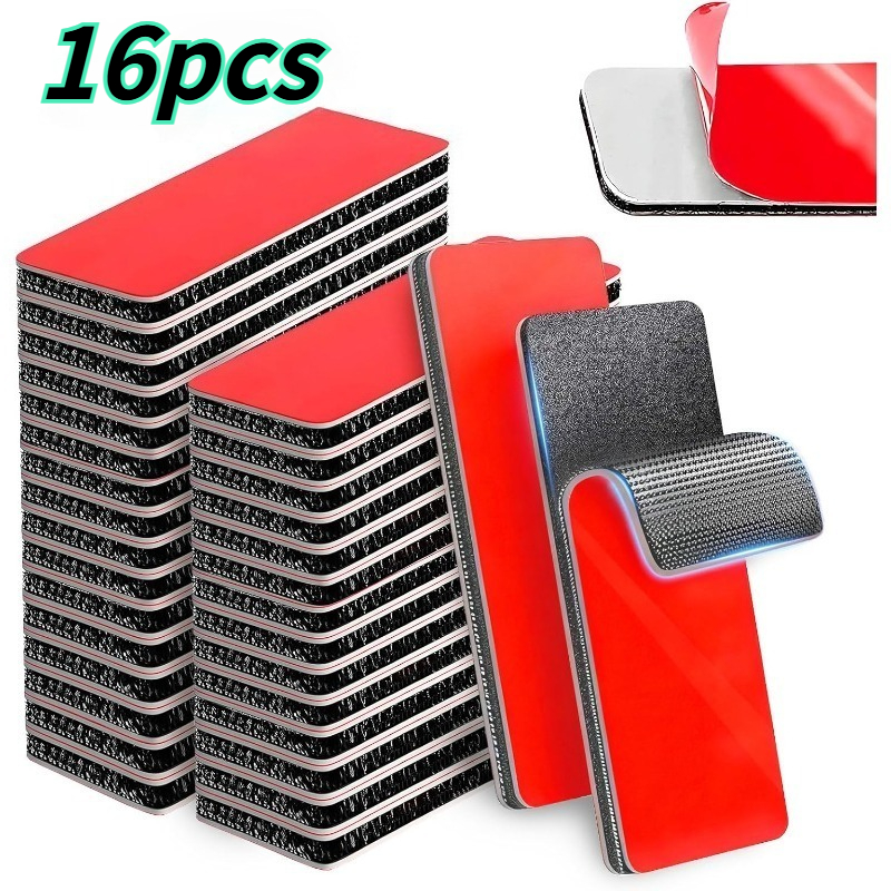 TEMU 16pcs Heavy-duty Adhesive Strip, 8 * 3cm/3.2 * 1.2in - Fastener, Suitable For Rv And Indoor/outdoor Installation - Heat-resistant, Strong Wall