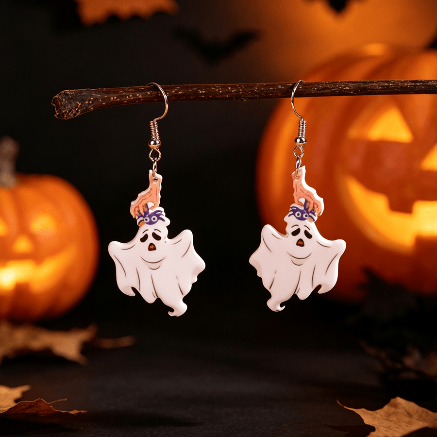 Women's Retro Creative Ghost Pendant Dangle Earrings