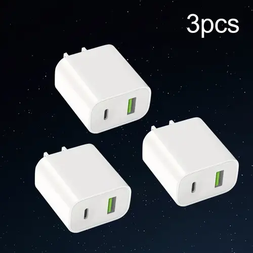fast charging dual port usb c wall charger with type c fast charging for l phone 15 16 series