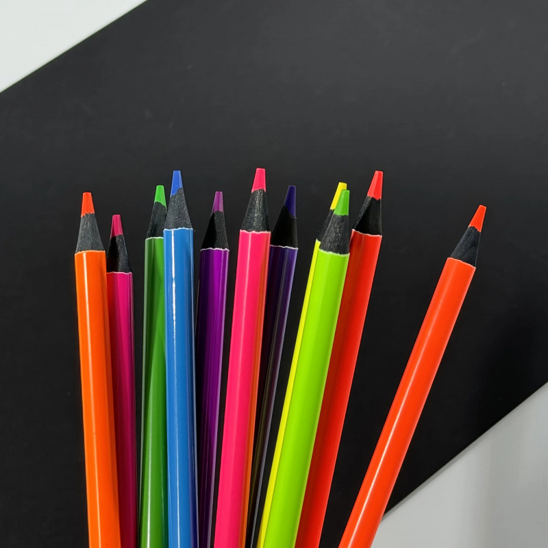 fluorescent colored pencils   suitable for adult coloring books vibrant colors durable designer pencils ideal for artists and beginners professional detail and blending tools 12 colors art supplies colored pencils smooth writing