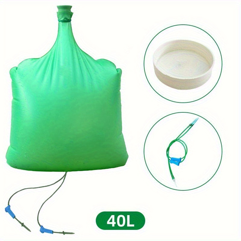 E-shop 15L/40L Baumspritzbeutel - Robustes PE-Material, auslaufsicher & Schutz vor Überbewässerung, Doppel-Tropfer-Design, automatisches