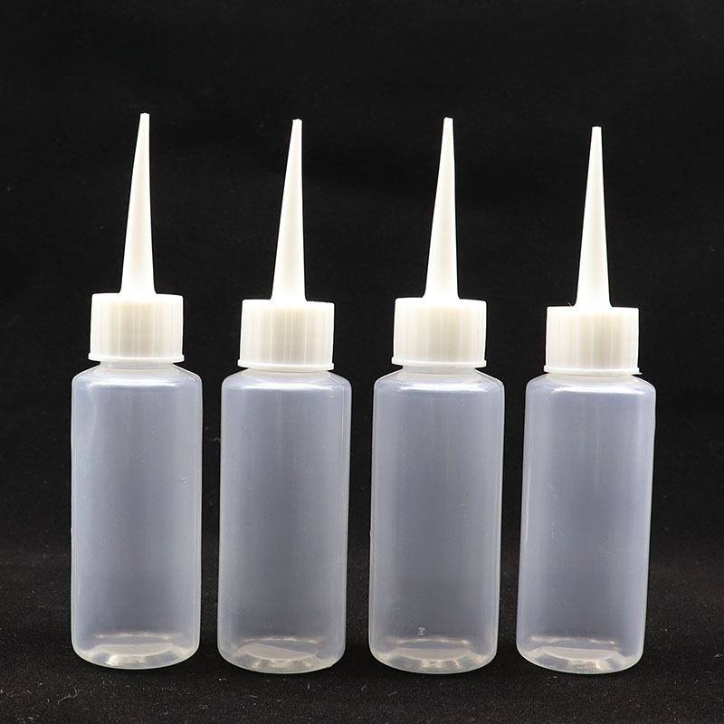 E-shop Set mit 6 Plastik-Quetschflaschen, je 50 ml (1.69 Unzen), runde Form, geruchsneutral, nur Handwäsche, geeignet zum Abgießen von Flüssigkeiten,