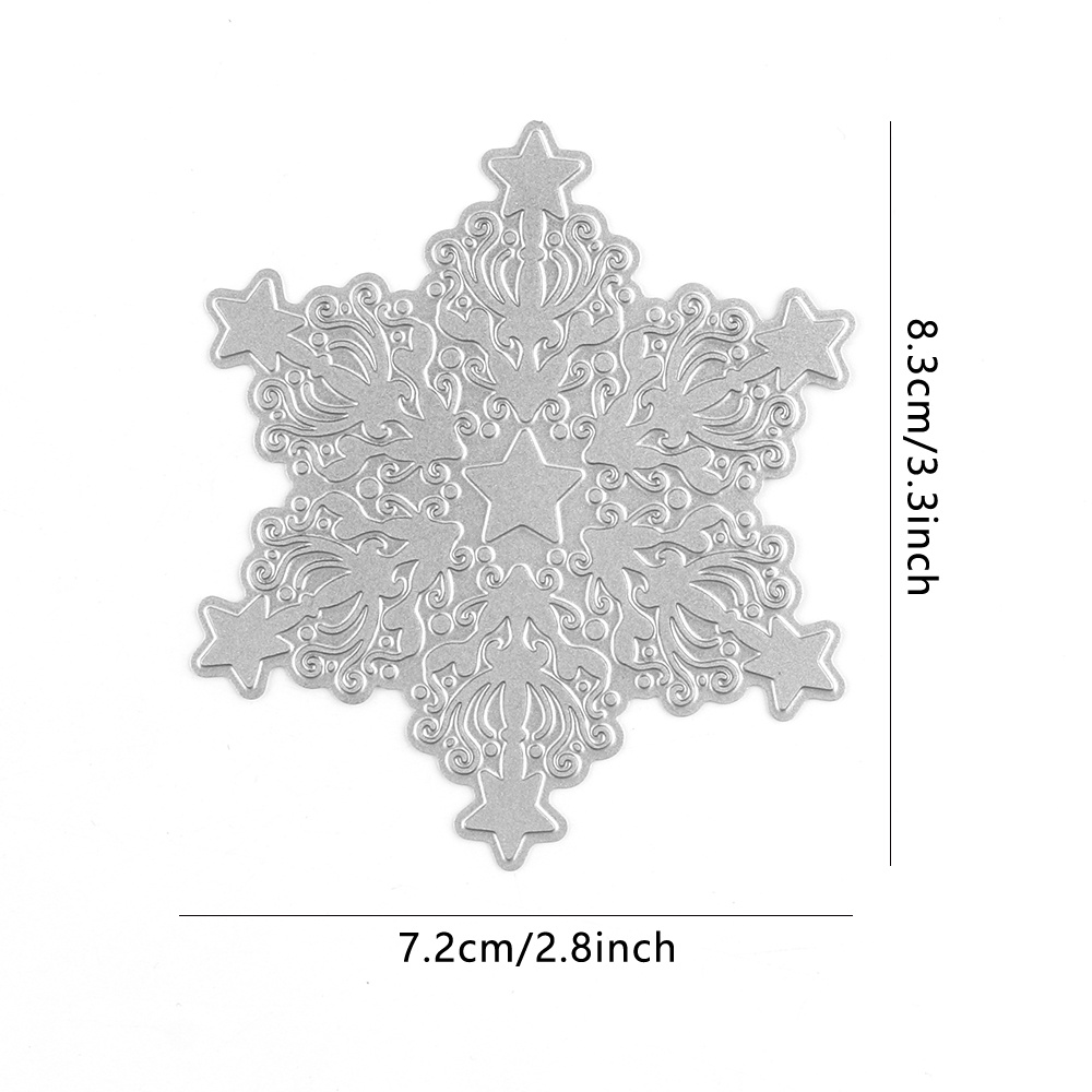 TEMU Snowflake Foil Plates For Craft Card Making Photo Album Scrapbooking Decoration, Hot Foil Template Mould