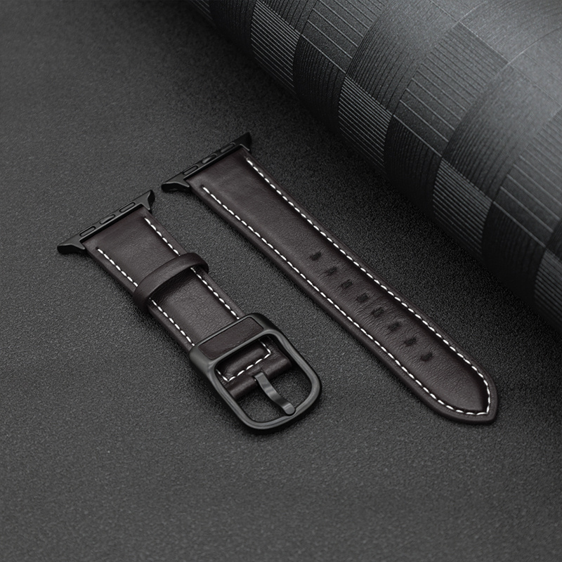 Synthetic Leather Strap for Iwatch Ultra 10 9 8 7 6 SE 5 4 3 2 1 Casual Strap Watchband for Iwatch Band 38mm 40mm 41mm 42mm 44mm 45mm 49mm