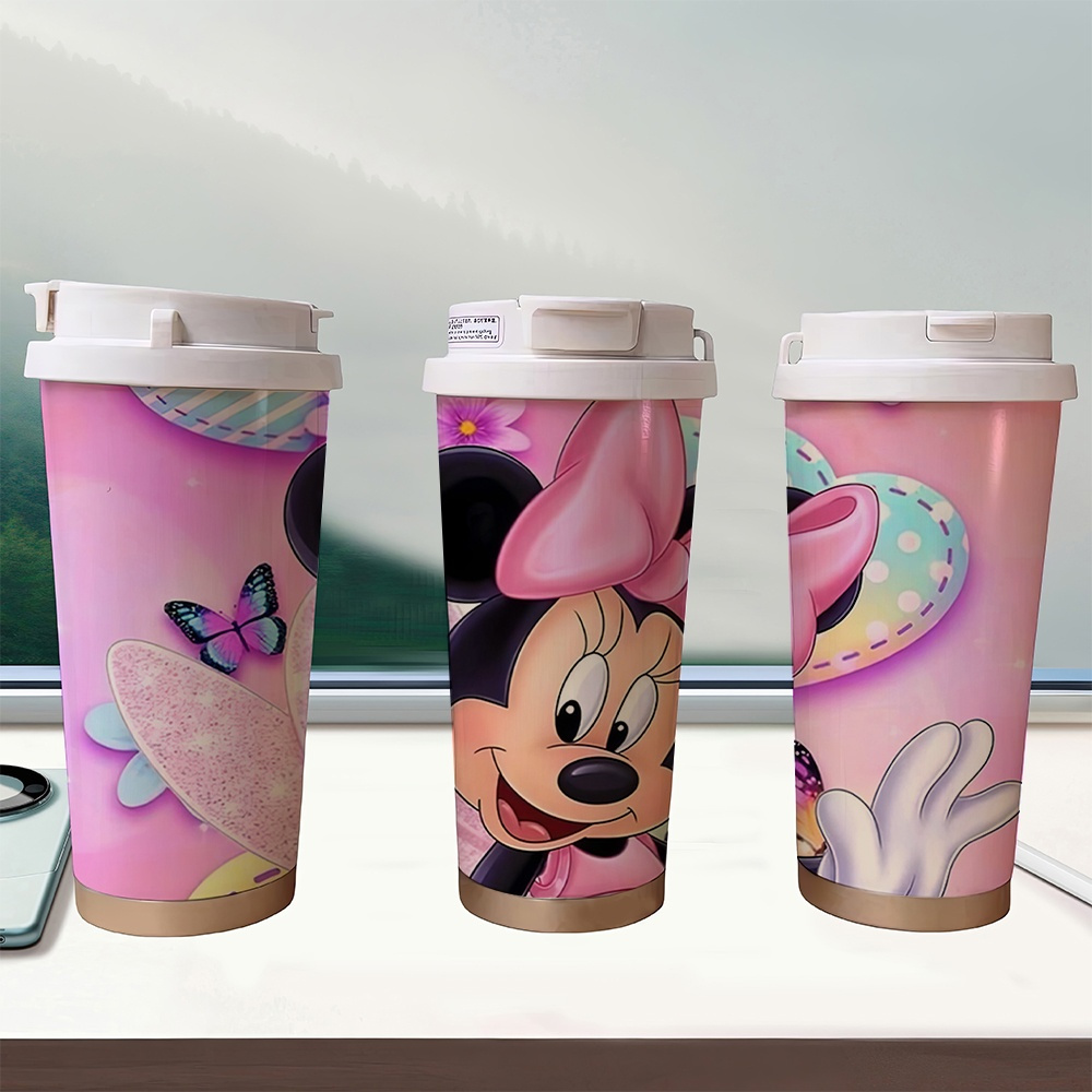 

1pc, 18oz Valentine's Day Easter Disney Cup, Large Capacity Stainless Steel Vacuum Cup, Portable Car Cup For Travel, Home, Office, Birthday Gifts