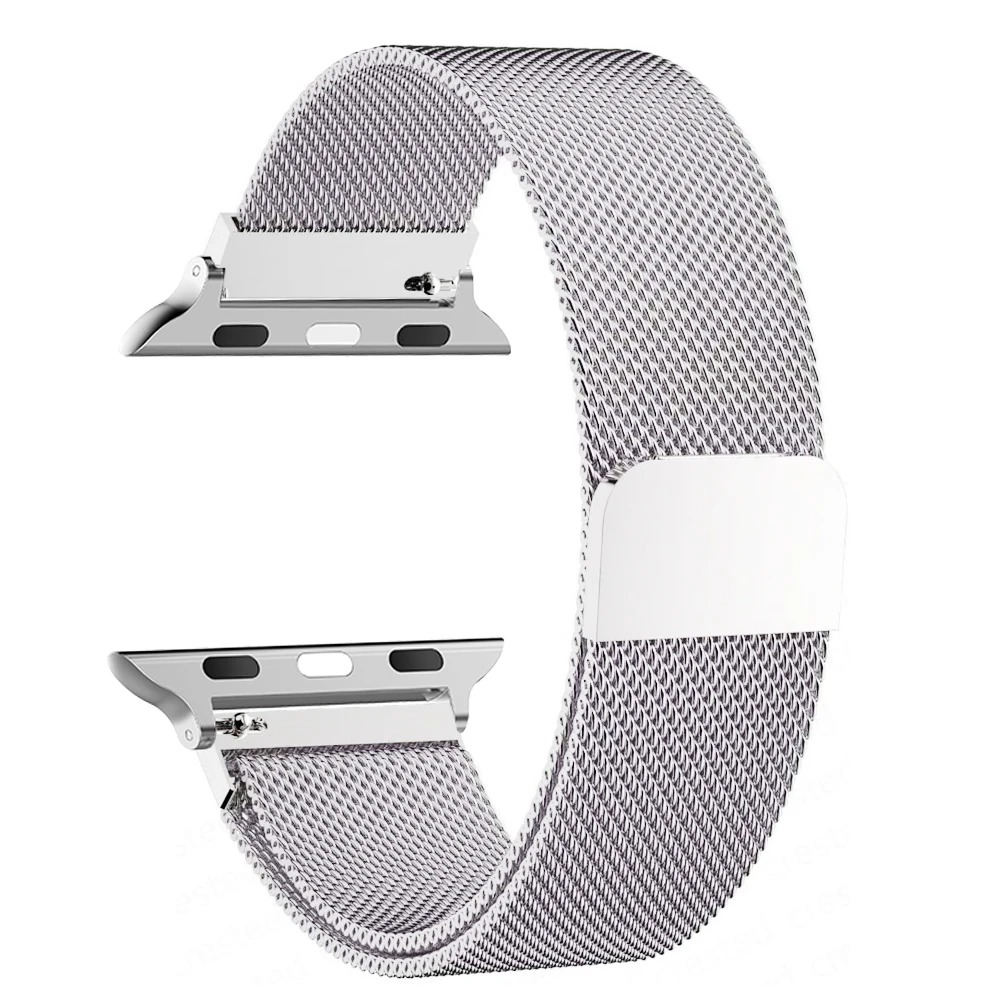Image of Milanese Loop Band For Watch Strap 46mm 44mm 40mm 43mm 47mm 45mm 41mm 42mm 38mm 42mm 49mm Bracelet 6 Se 7 8 11 12 Ultra 2 3 49mm