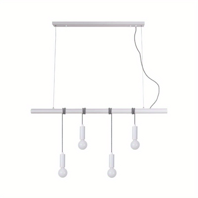 stylish modern four light white pendant fixture for contemporary   details 4