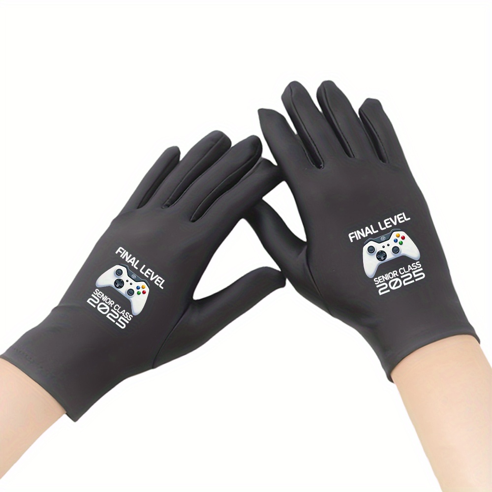 TEMU Gaming Stretchy White Gloves - For Grip, For Gaming, Driving, And Outdoor Activities - Accessory For Men, Gaming Accessories, Festive Gloves,