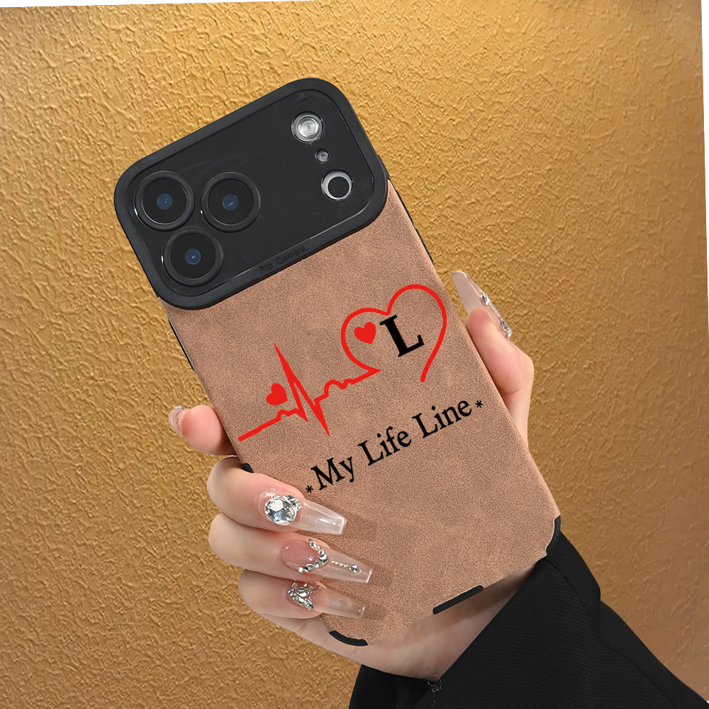 telefoonhoesje - een telefoonhoesje met een hartvormig ekg-ontwerp met de  . het is  ,   tegelijkertijd verfijnd, perfect voor mensen die vaak hun telefoon vallen. het biedt een antislip grip en sterke valbescherming.
