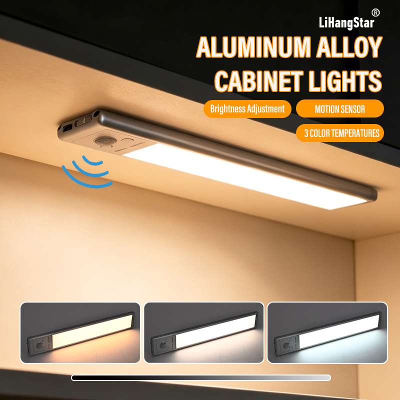 TEMU Under-cabinet Lighting, Rechargeable Motion-sensor Smart Lights For Indoor Use, Steplessly Dimmable Magnetic Wall-mounted Cabinet Lights;