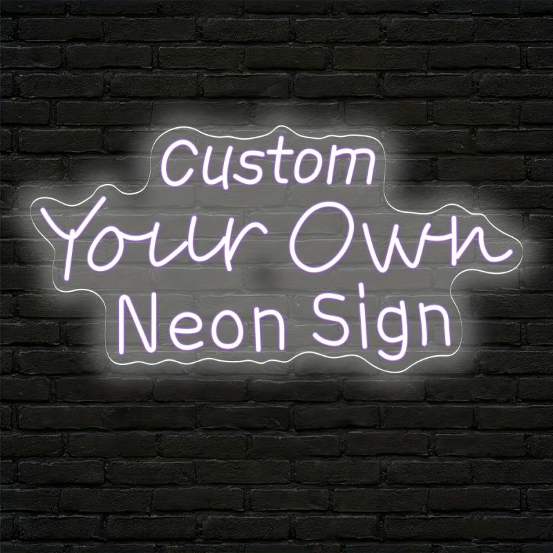 Personalized Custom Text LED Neon Light, USB Powered