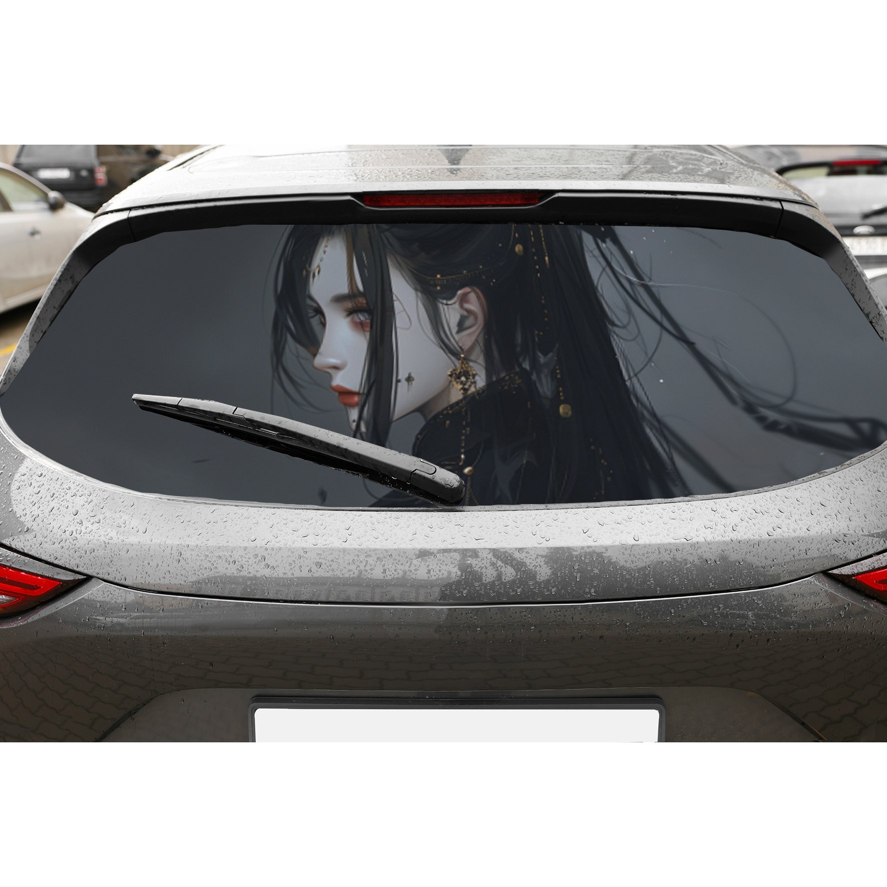 Perforated Rear Window Graphics Custom Rear Window Decal For Trucks ...