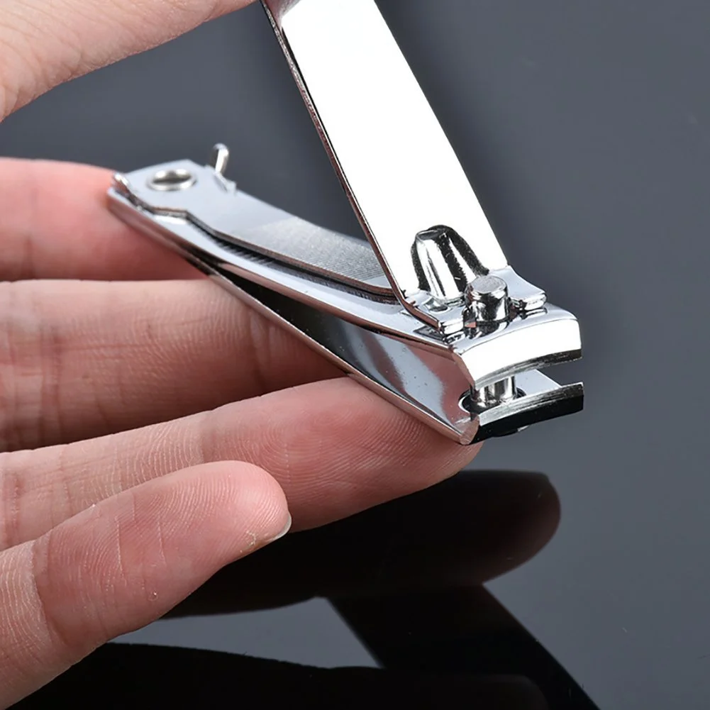 1pc simple carbon steel nail clippers 2025 model ingrown toenails and thick nails care without battery details 3