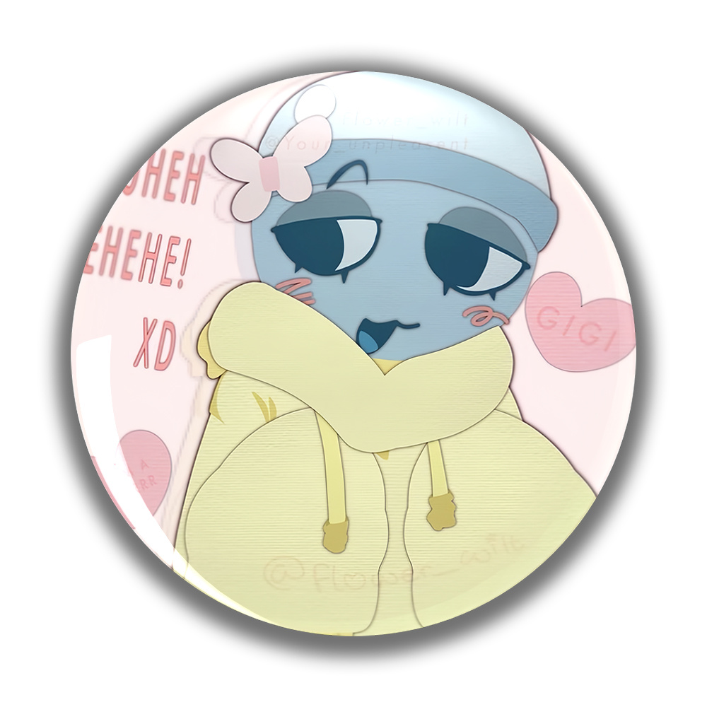 TEMU Leisure Cartoon Anime Brooch, Men's Fashion Brooch/ Circular Badge, Suitable For Exquisite Accessories Such As Clothing, Backpacks, And Hats