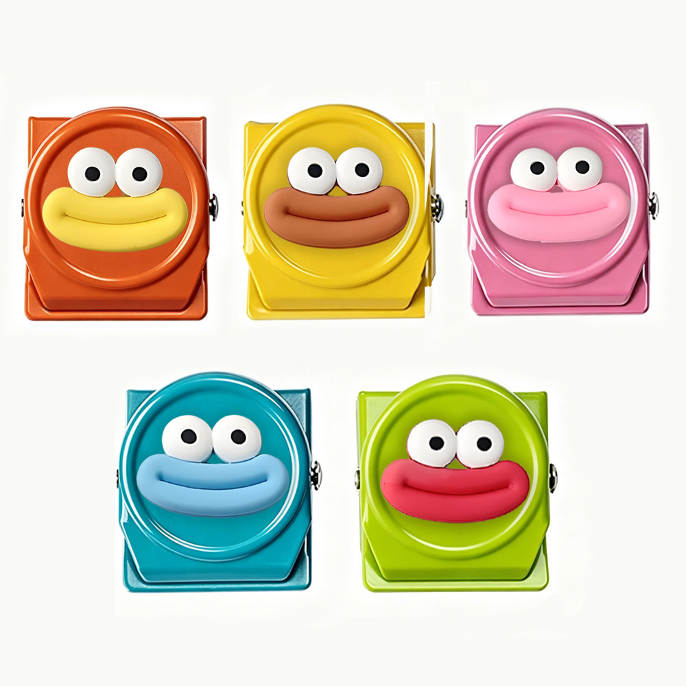 TEMU 5pcs Refrigerator Magnetic Clips, Strong Adhesive Memo Clips, Dopamine Color Palette, Kitchen Reminders, Office Receipt Photo Organization