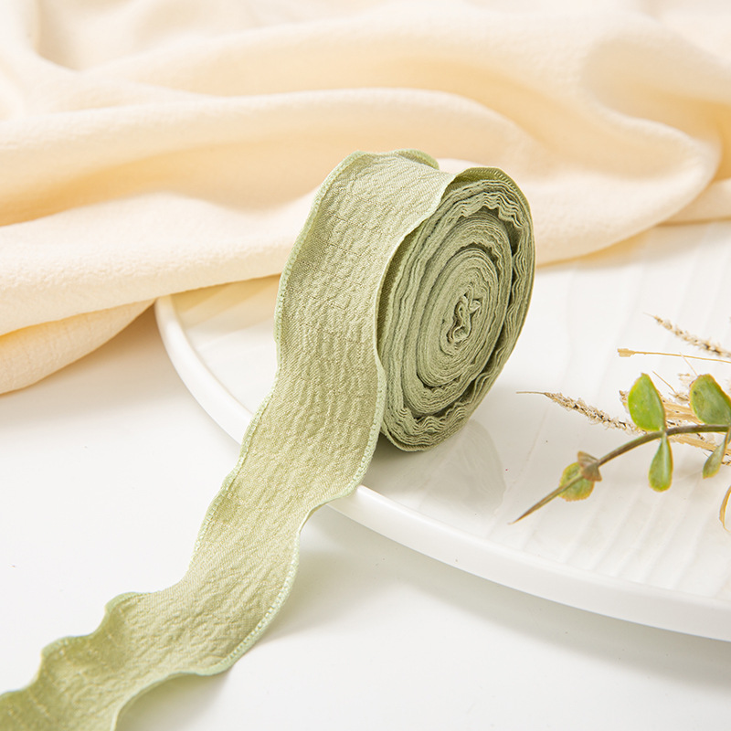 TEMU Cinta con volantes, cintas de gasa de pez, materiales para manualidades de y , correas para empaquetado de pasteles