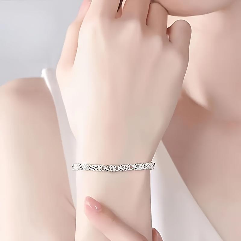 925 Silver Plated Bangle Elegant Bracelet For Daily And Party Wear_voghion.com