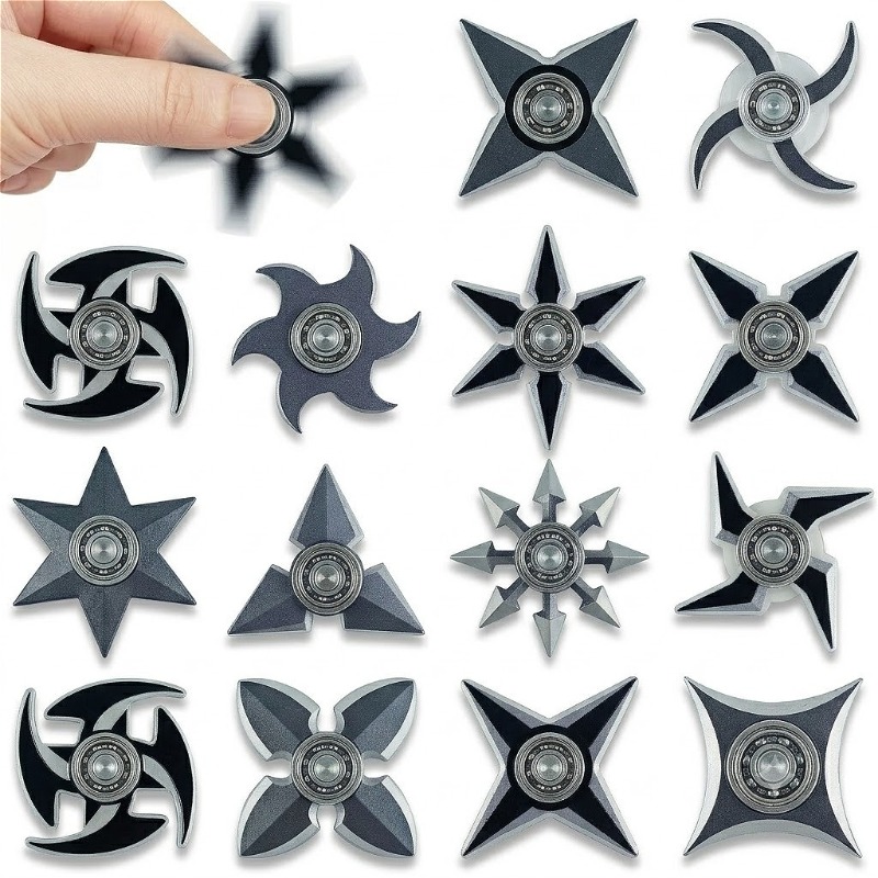 12pcs Ninja Shuriken Fidget Spinners
