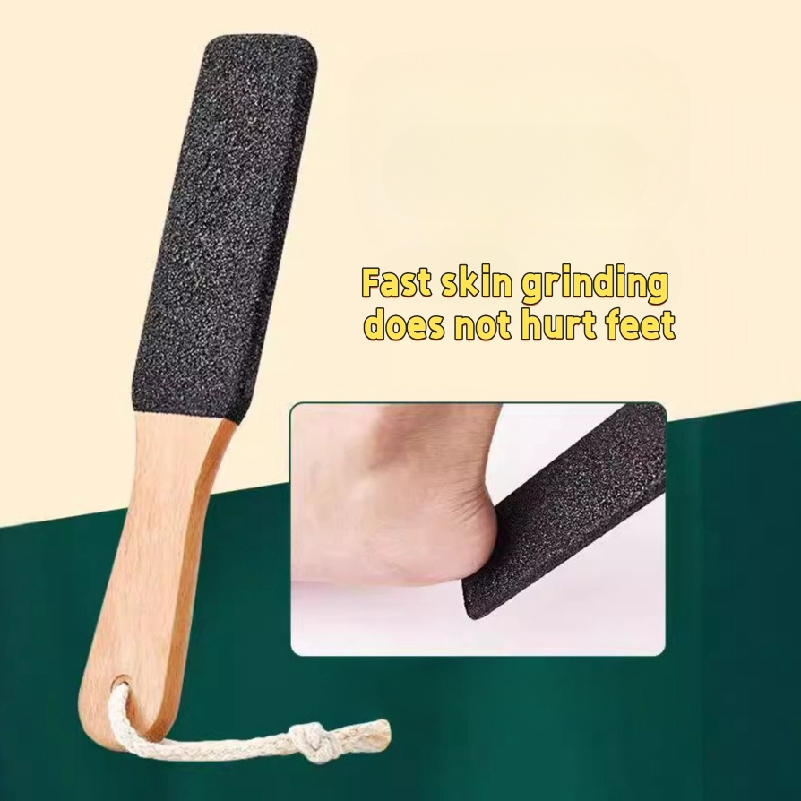 

Wood Stone Foot File, Silicone Carbide Surface, No Fragrance, Pedicure Tool For Callus Removal, Foot Care, Nail Care Accessories