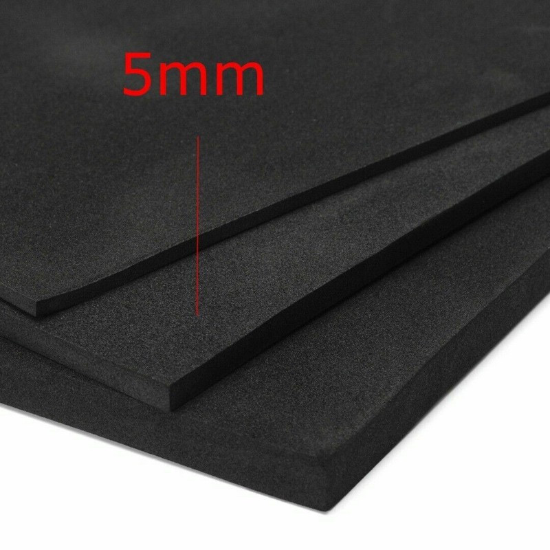 2 piezas 3/5/10 mm EVA Negro Espuma de Cerrada de Alta Densidad Hoja Acústica 150X150Mm/200X200Mm: retailer-supplied image