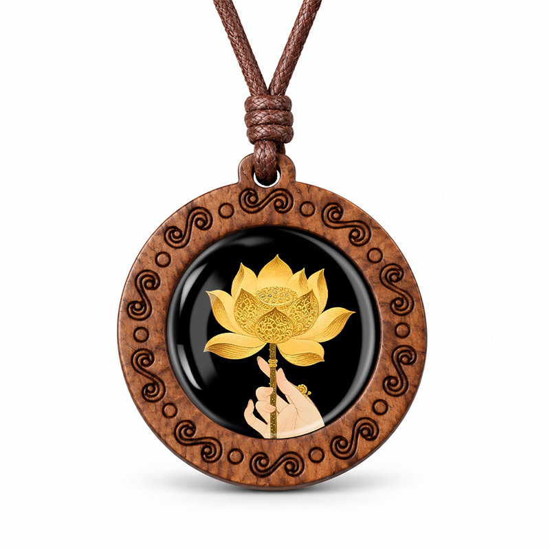 Unisex Buddhist Elements Pendant Necklace