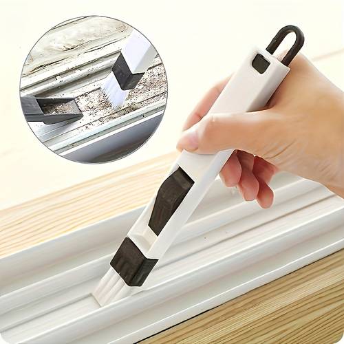 1pc multifunctional plastic cleaning brush with broom a manual handheld broom suitable for cleaning living rooms bedrooms bathrooms toilets kitchens cars and floors no electricity required
