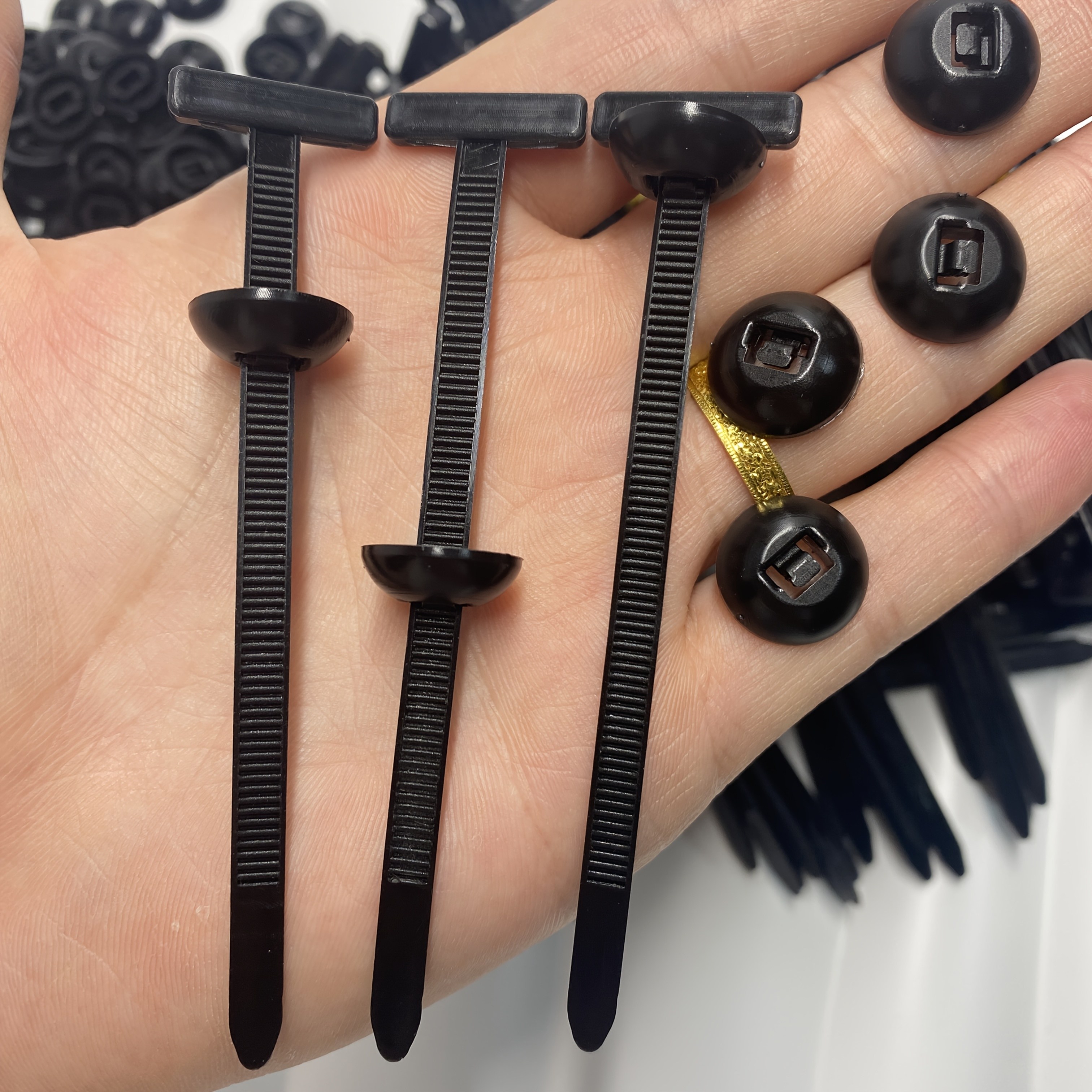20pcs/110pcs Durable Self-Locking Nylon Cable Ties with Black Plastic Zipper Pulls - High-Strength UV-Resistant Fasteners, Suitable for Automotive Repair, Home & Outdoor Multi-Purpose Organizing Tools, Cable Management, Sturdy Construction