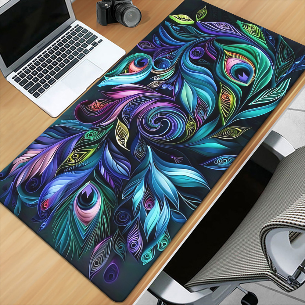 TEMU 1pc Xxl Large Mouse Pad & Desk - Non-slip Rubber Base, , Suitable For Desk, Gaming, Office Computer Mousepad - For Laptop, Notebooks, Pens (