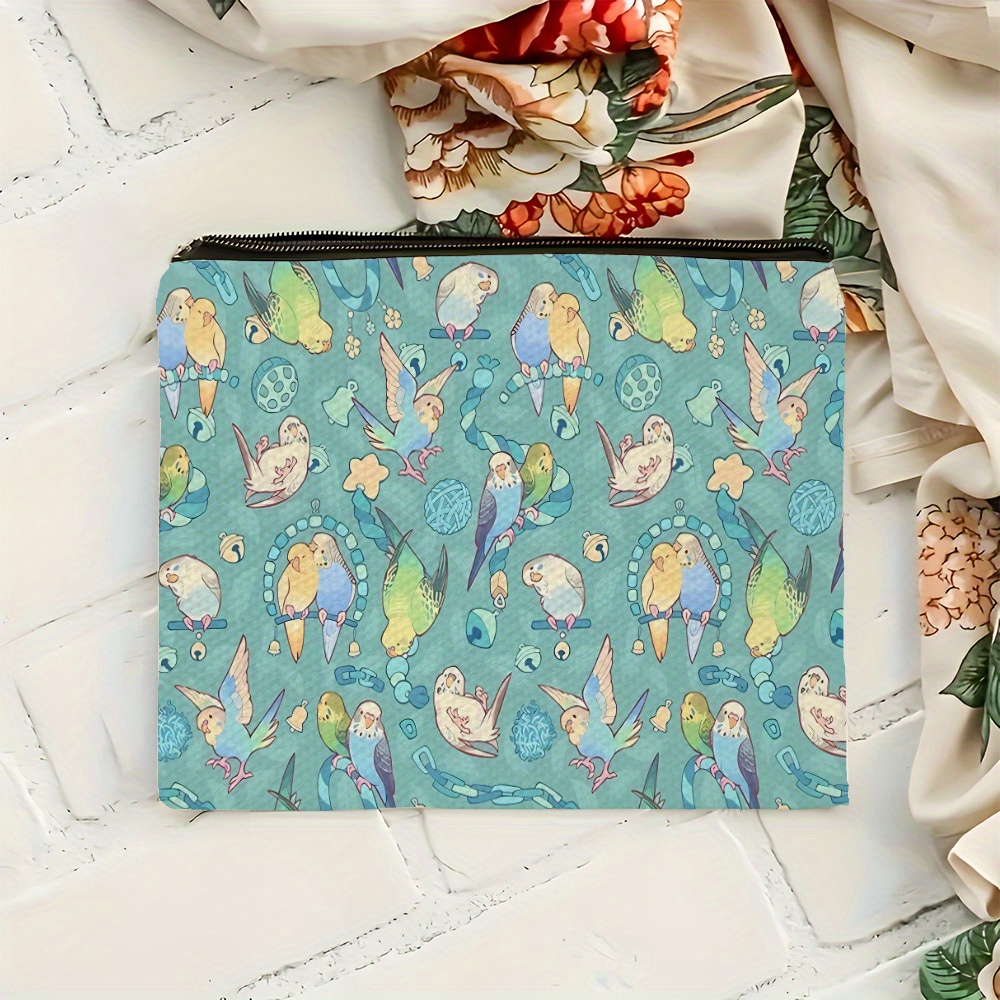 TEMU 【商品名】ブッギーとバブルガムアイスクリームの両面プリントが特徴的なメイクアップバッグ。ギフトや、付きでアイテムを収納するのに最適です。
