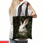 1pc sac et imprimé de feuilles pour femmes - sac à bandoulière en polyester durable avec sangles , parfait pour le shopping, une utilisation décontractée, un sac à main | sac à imprimé animalier | polyester