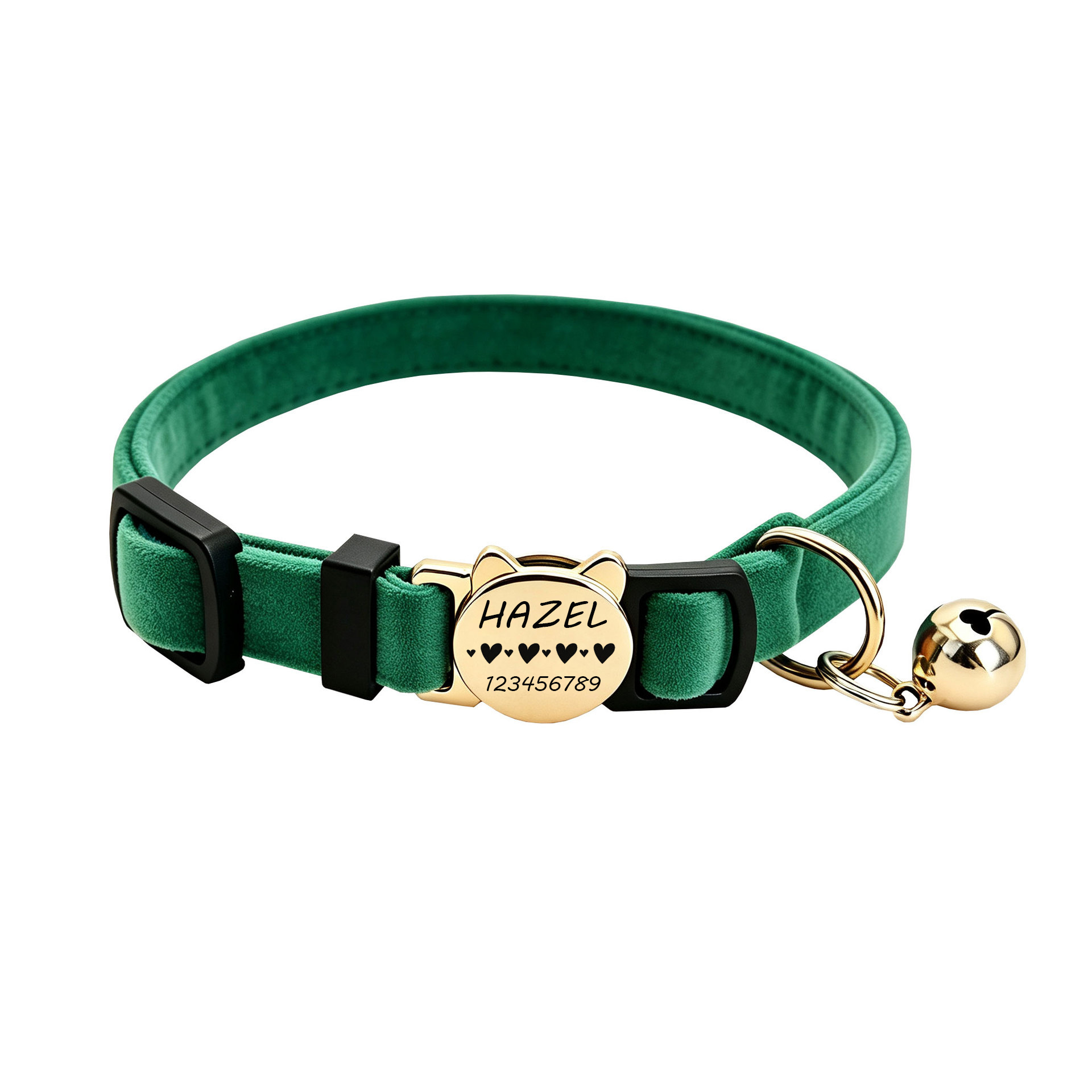 TEMU 1pc Custom Engravable Cat Collar & Name/initials - Suitable For Kittens, Adult Cats, Puppies, Collar For Tags, Anti-loss Buckle For Daily