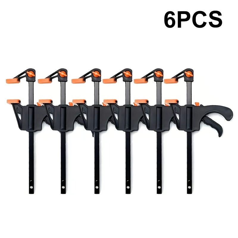 TEMU 6 pièces Set de Pinces F - Outils à Cliquet à Rapide pour Menuiserie, Outils Manuels DIY Bricolage et Rénovation Maison