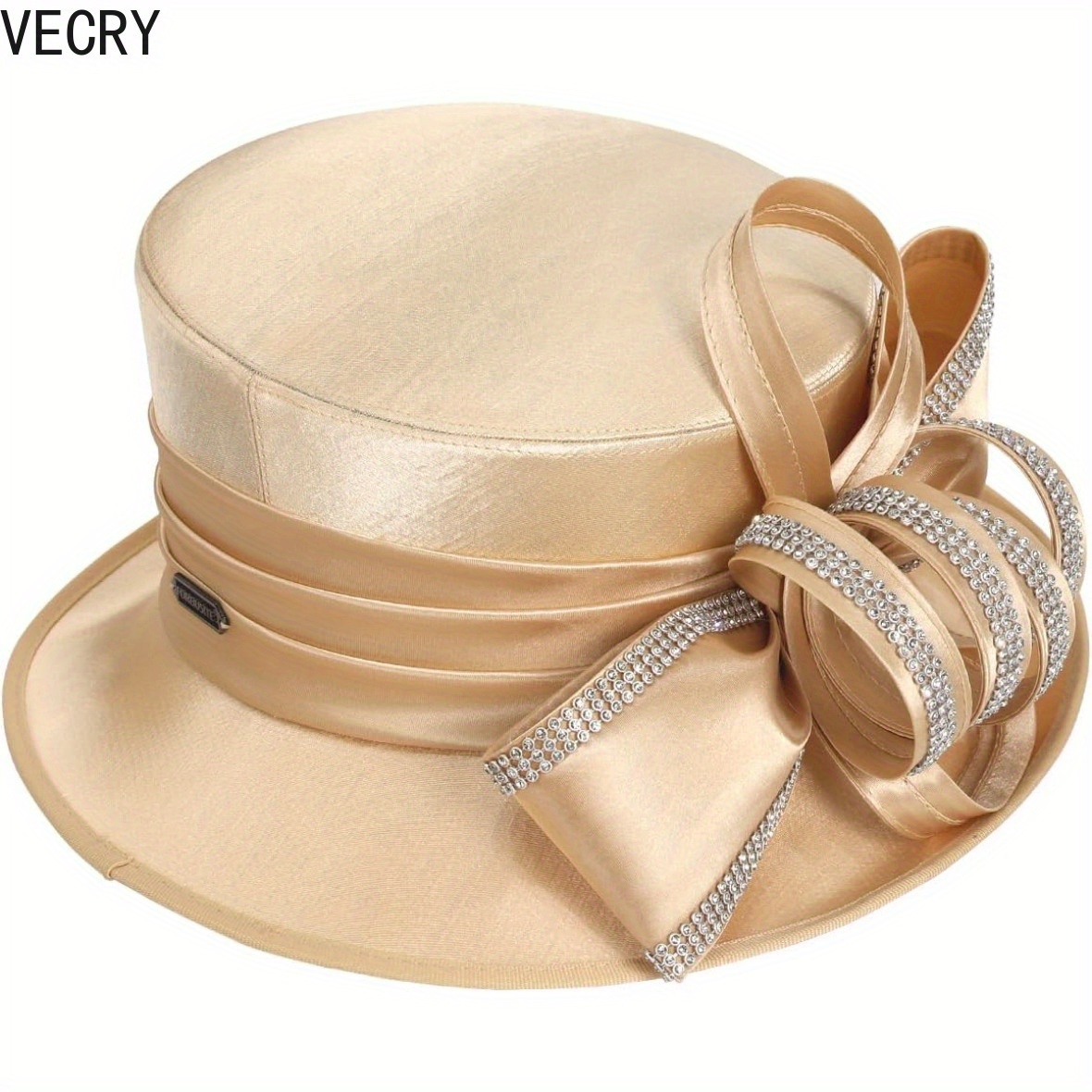 knee length dresses for ladies Women Church Hat BDF-9217C Tan, Tan / One Size Fits All main image 1