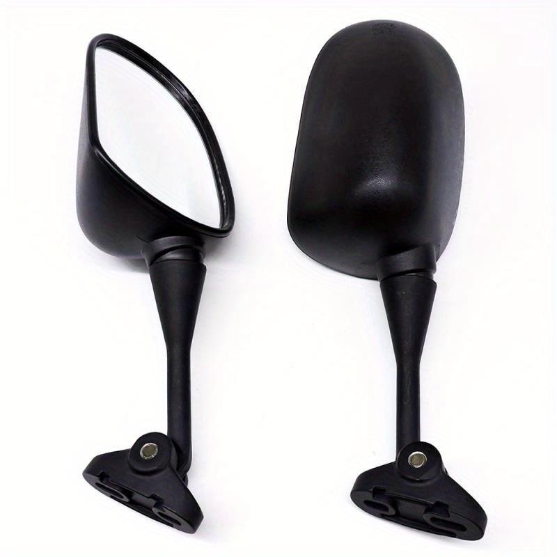 Motorcycle Side View Mirror for CBR600/CBR900/CBR1000 - Fit, Flat Reflective Surface, Durable Black Design, Easy Installation, Enhanced Blind Spot Reduction, Motorcycle Modification, Sleek Mirror Design, Highquality Mirrors