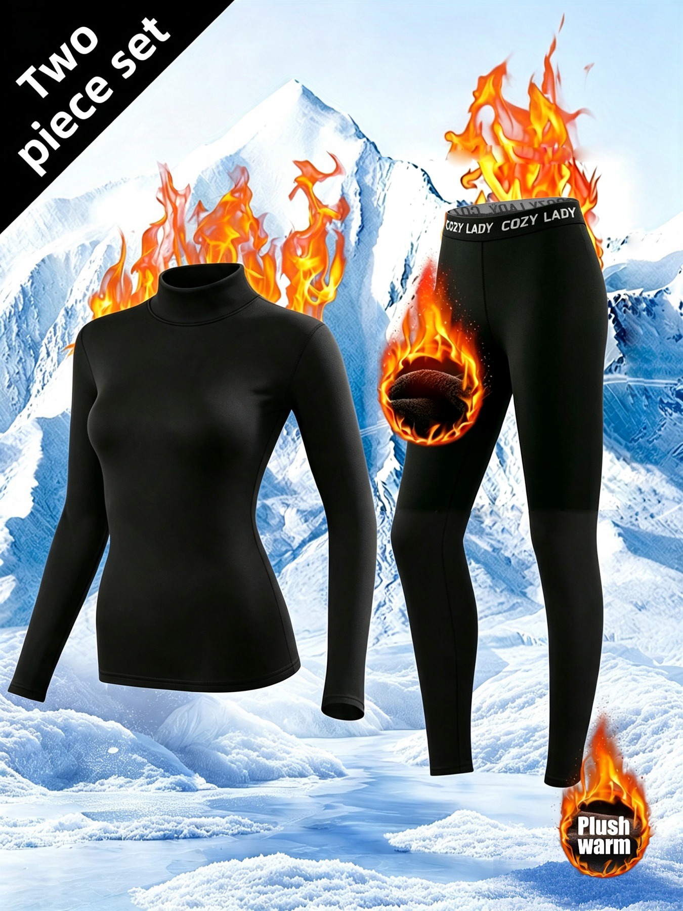 womens thermal clothing sold on Temu United States