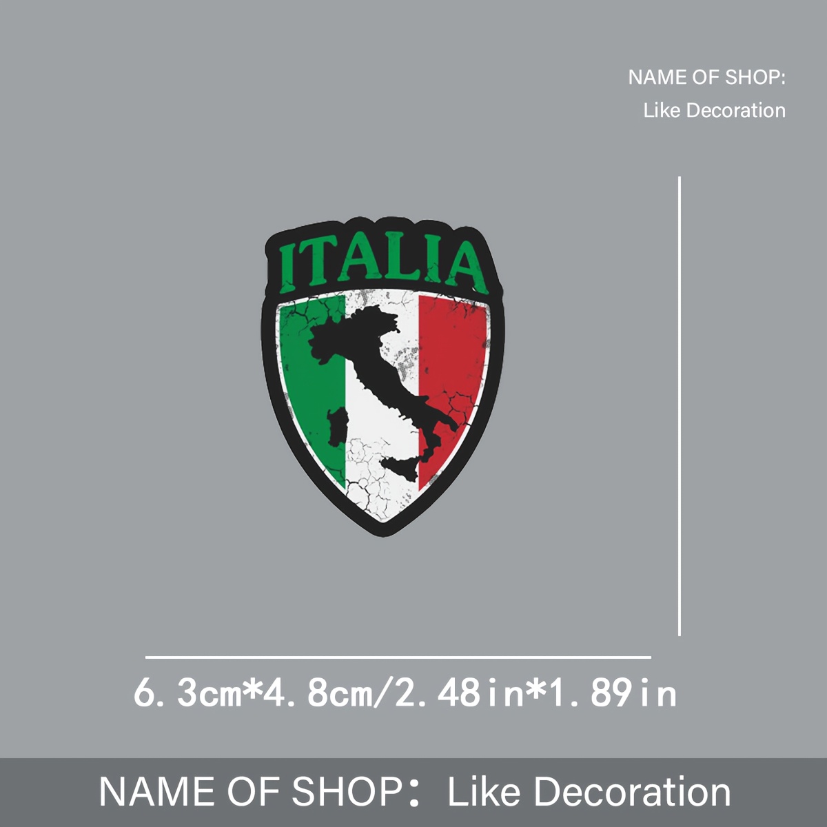TEMU 2 pezzi, Adesivi Termoadesivi, Adesivi Termoadesivi Bandiera Italiana - Verde, , , con Ufficiale e della Mappa - Termoadesivi per Magliette, ,