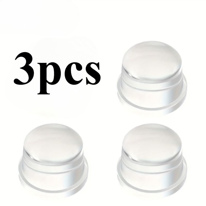 E-shop 3 Stück Transparente Türstopper – Bohrfreie Montage am Türboden, Schwerlast-PU-Türstopper mit rutschfester Basis, Klarer Türkeil zum Schutz des