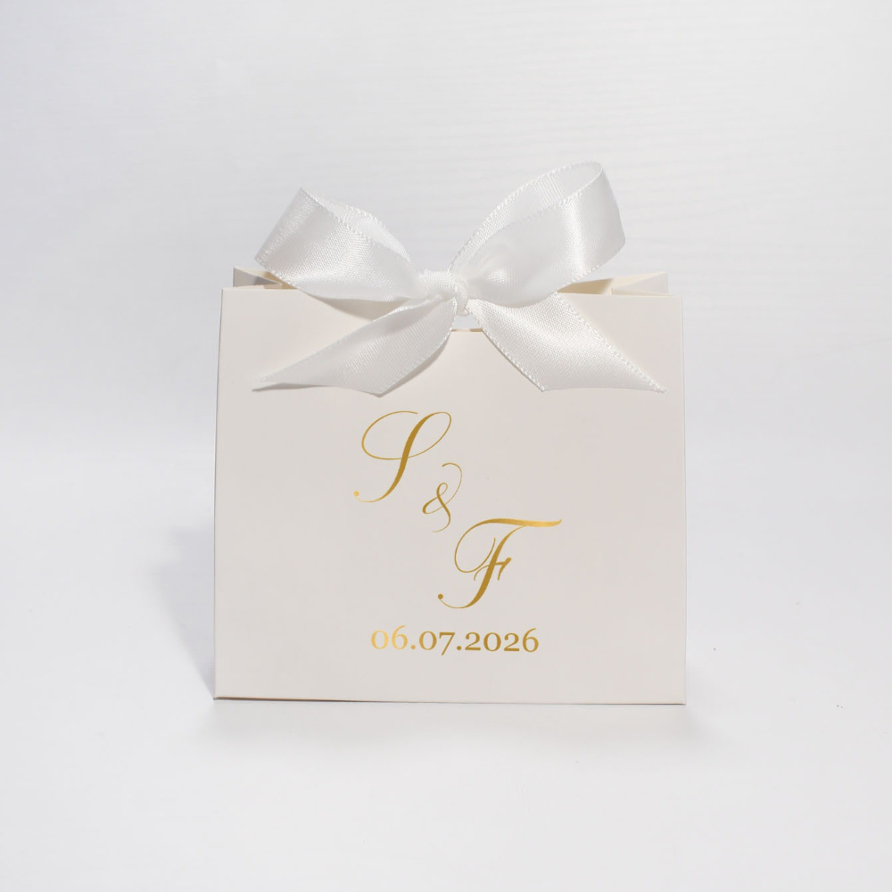 TEMU Gift For Her/him 10pcs Personalized Mini Wedding Favor Boxes With Custom Initials & Date - Elegant Monogram Suitable For Wedding Reception,