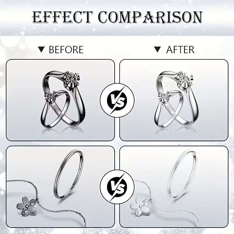10pcs Golden Silvery Jewelry Cleaning Tablets