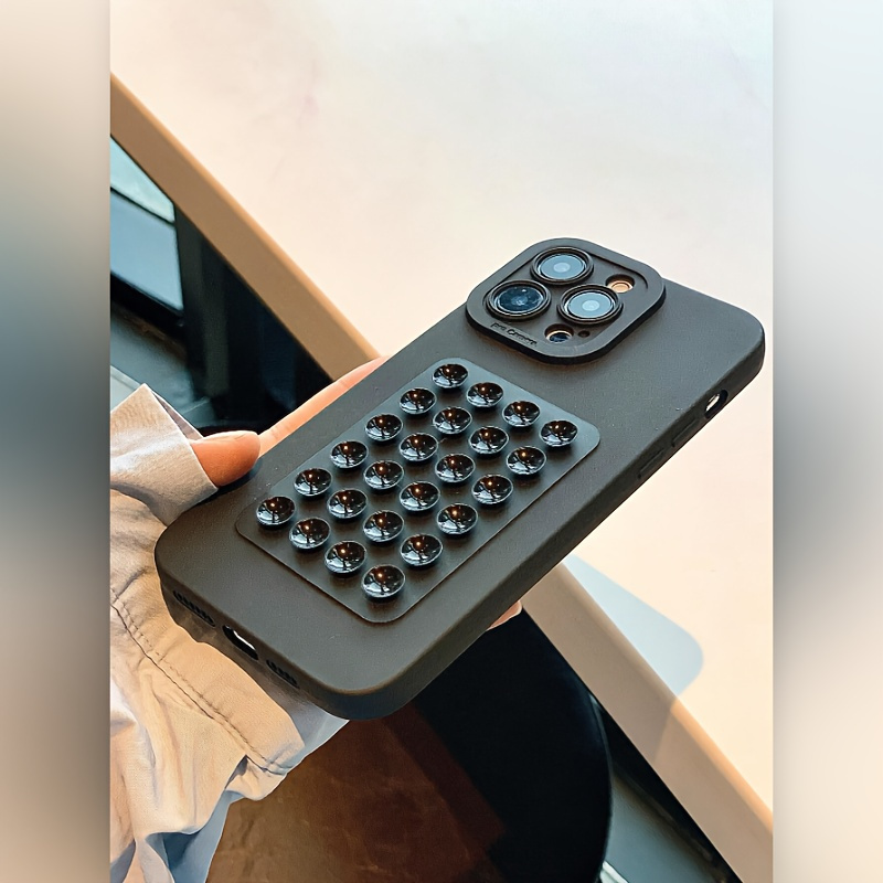 Black Angel Eye + Suction Cup All-Around Drop Protection Phone Case, Compatible with Iphone 16/15/14/13/12/11/XSMAX/XS/X/XR/PRO/PROMAX/PLUS Series.