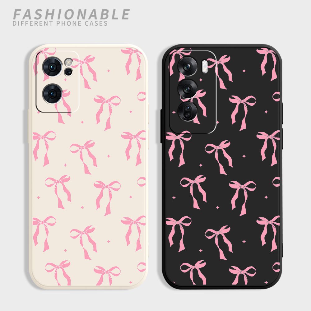 

Case With A Pretty Bowknot Design For Oppo Models, Featuring A Shockproof Silicone Cover Suitable For All Genders.