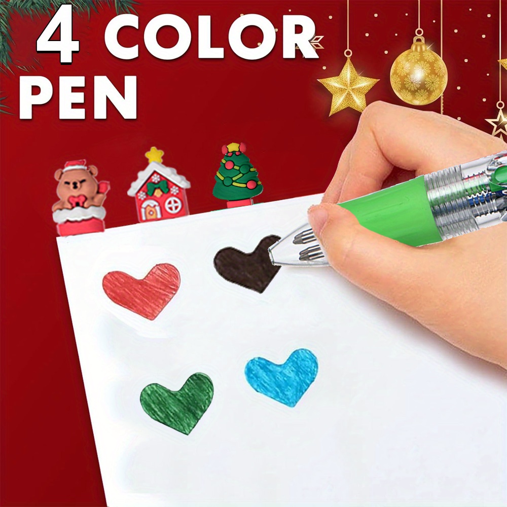 18pcs christmas gift set - 6pcs   multicolor pens (0.7mm retractable), 6 christmas cards, 6 gift bags - cute cartoon school supplies,   favors, christmas gifts, festive stationery, seasonal accessories,  , retractable pen, durable material, lightweight pens, writing essentials, stationery bundle, office accessories, students gifts, toy related gifts, colorful pens, high-quality pens, jdc joyasd kitchen  , students on camping Product details 0