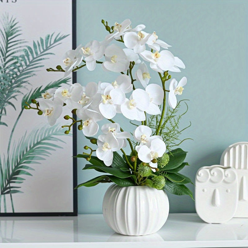 1pc Fake Decoration, Simulated Flower Decoration, Living Room Decoration, Flower Arrangement, Floral Decoration, Dining Table Decoration, Coffee Table And Tv Cabinet Decoration