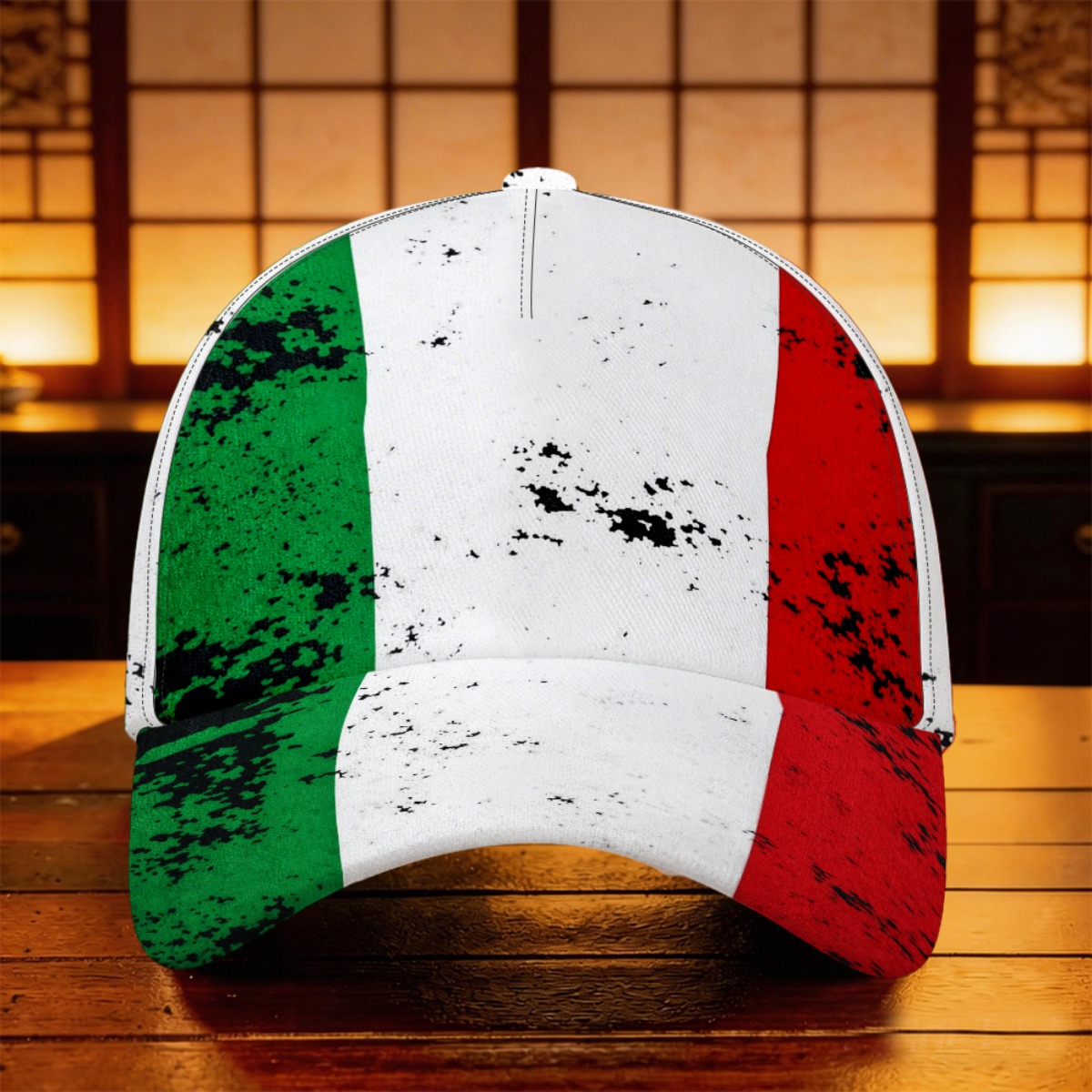 TEMU Casquette de baseball 1 pièce drapeau italien pour papa, couleurs nationales italiennes rétro, casquette légère et respirante avec du tricolore