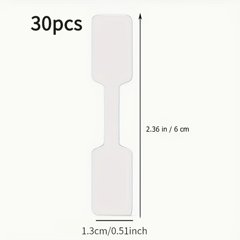 TEMU 30pcs White Self-adhesive Writeable Cable Labels, Blank Wire Organizing Stickers For Office And School Cable Management
